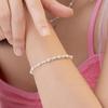Dmoment (925 Silver) Dew Pearl Silver Bracelet