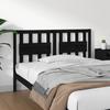 VidaXL Headboard Black 145.5x4x100 Cm Solid Pine Wood 818574
