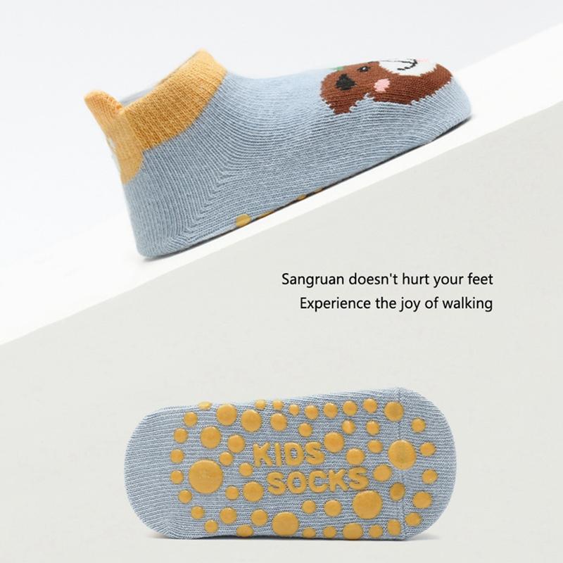 Baby Anti Slip Cartoon Short Socks Glued Sole Floor Socks Kids Socks