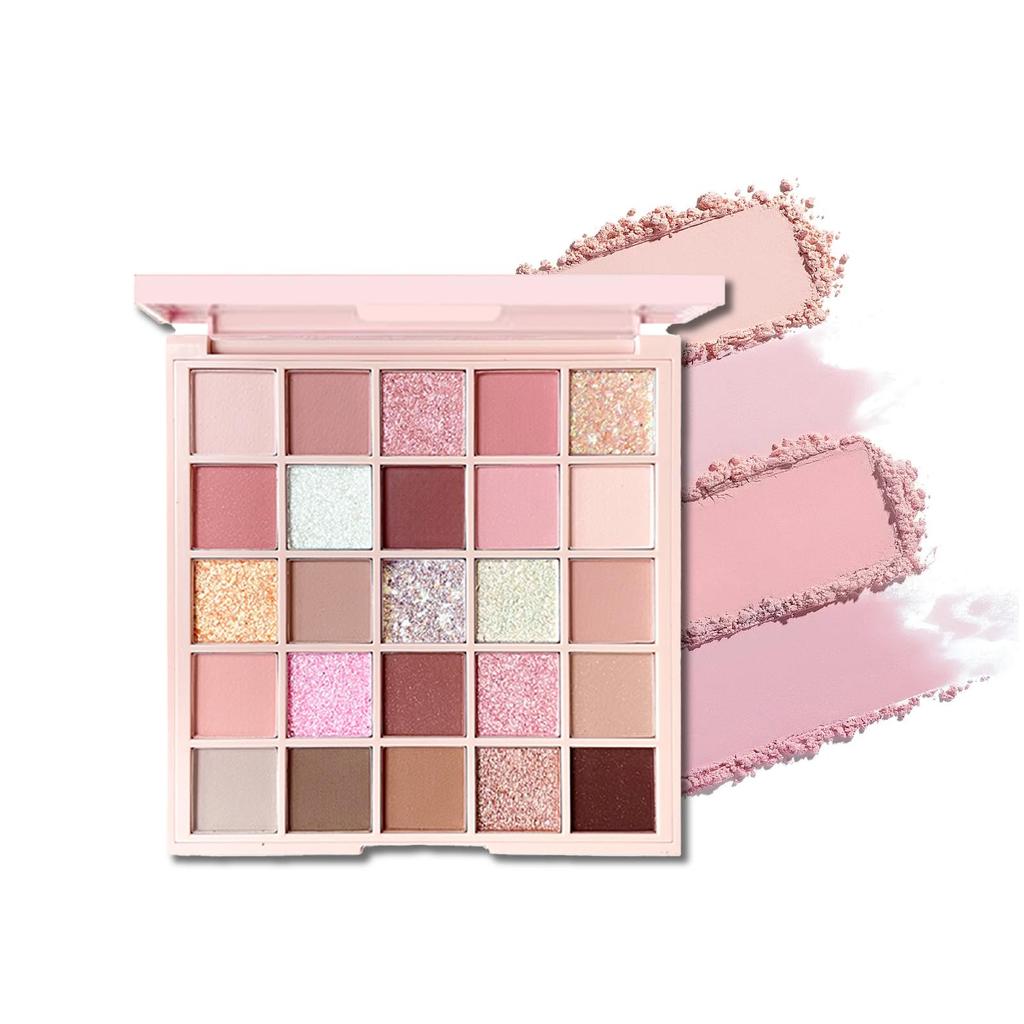 KIADZIE Eyeshadow Highly with Glitter and Matte Perfect for Moisturizing Wide Range of Lightweight for Women Multi-Color Palette, Pigmented, Texture,