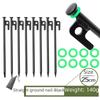 Windproof Outdoor Camping Tent Stakes - 20/25/30/40 Cm