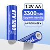 PALO 1.2V AA 3300mAh  Rechargeable Battery Rechargeable Ni-MH Batteries Aa Aaa Battery Microphone Battery