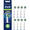 Braun Oral B Replacement Brush Multi Action Brush/CROSS ACTION 8 Pieces EB50-8-EL
