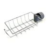 Kitchen Stainless Steel Faucet Rack Household Non-punching Rag Sponge Brush Drain Rack Sink Storage Rack