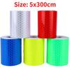 5X300cm Warning Tape Stickers Warning Light Reflector Protective Sticker Reflective Film Safety Mark