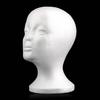 Female Head Model Foam Mannequin Head Hats Glasses Wigs Display Stand for Home Salon Store