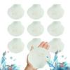 10Pcs Natural Scallop Shells DIY Crafts Theme Party Decor Bright White Seashells
