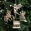 Cross-border Electroplated Christmas Tree Ornaments: Golden Snowflake & Reindeer Pendants