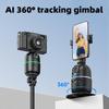Smart 360° Auto Face Tracking Gimbal Desktop Selfie Stabilizer Robot Cameraman with Adjustable Lens Stable Base Phone Holder for Smartphone Vlog Live