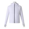 Mizuno Rush Hoodie for and Gym L Men's (Long Sleeve) Swimming, Fitness, Use, N2JCA111, 01 White, Size