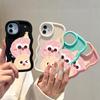 For iPhone Redmi 13 13C 14C Note 13 12 Pro Samsung A05 A06 A13 A14 A15 A16 Honor X6 X6a X8 X8a Cute Cartoon Pattern Soft Silicone Wave Edge Phone Case