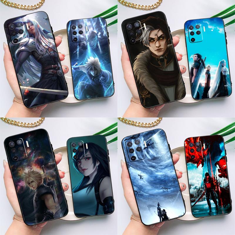 Final Fantasy Case For OPPO A94 A74 A54 A53S A53 A31 A5 A9 2020 A52 A72 A83 A91 A93 A1K A15 A16 Cover