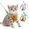 ORIA Pet Harness Собачья шлейка для кошек, шлейка и поводок, комплект, дышащий жилет для домашних животных, светоотражающие полоски, куртка для маленького котенка, щенка