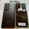 Back Glass Replacement For Samsung Galaxy S21 Ultra SM-G998FD Battery Rear Door Cover with Camera Lens CE Logo