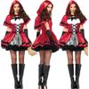 Halloween Costume Goth Little Red Riding Hood Club Queen Costume Cosplay Costume Stage Dress