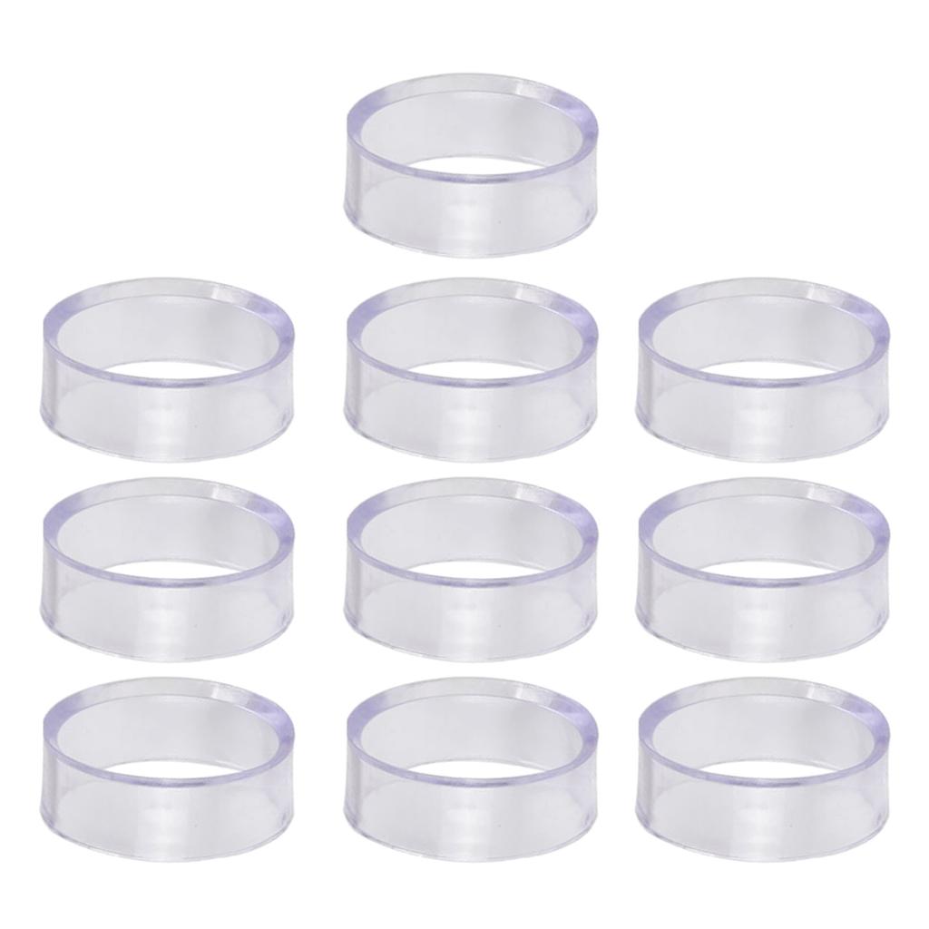 10Pcs Baseball Display Stand Clear Rings Sphere Stand Round Plastic Display Holder for Golf Baseball Softball