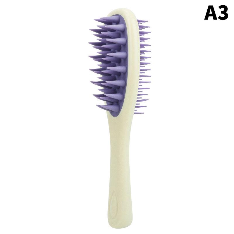 2-In-1 Double-Sided Shampoo And Brush Long Handle Shampoo Brush Silicone Scalp Massage Comb Hair Washing Brush Head Massager