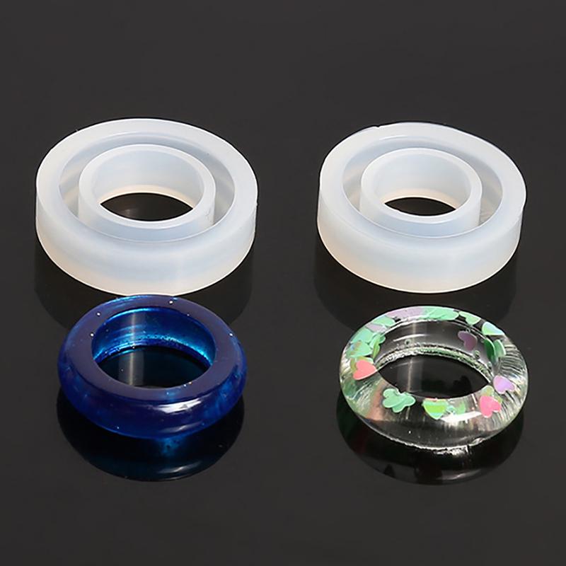 3Pcs Flexible Assorted Silicone Ring Mold For Making Resin Epoxy Jewelry Diy