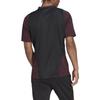 Adidas Germany Team Tiro 23 Logo Patch Short Sleeve Soccer Jersey Men Tops Burgundy HF3990