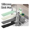 Anti-slip Drain Mat Silicone Kitchen Sink Holder Portable Soap Rack  Farmhouse Decor