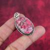 Pink Thulite Gemstone Pendant 925 Sterling Silver Jewelry, Handmade Antique Pendant Jewelry, Gift For Mother