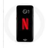 Case for Samsung Galaxy S6 Netflix Logo Red Black Background