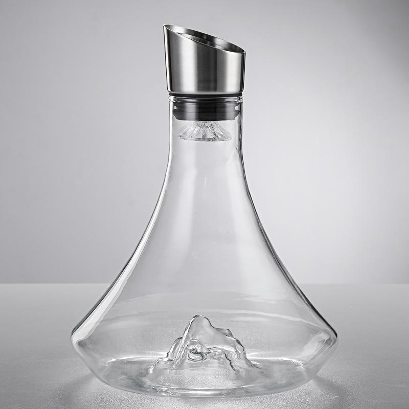 Creative Lceberg Decanter Ice Decanter Lead-free Crystal Glass Red Wine Decanter With Lid Wine Decanter High-end Gift