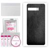 apgo Protective Skin Sticker for the Back Compatible with Asus ROG Phone 3 ZS661KS, Wrap Film, Foil, Vinyl - Pattern Black Leather
