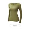 Women's Seamless Long Sleeve Thermal Set with Hyaluronic Acid for Autumn