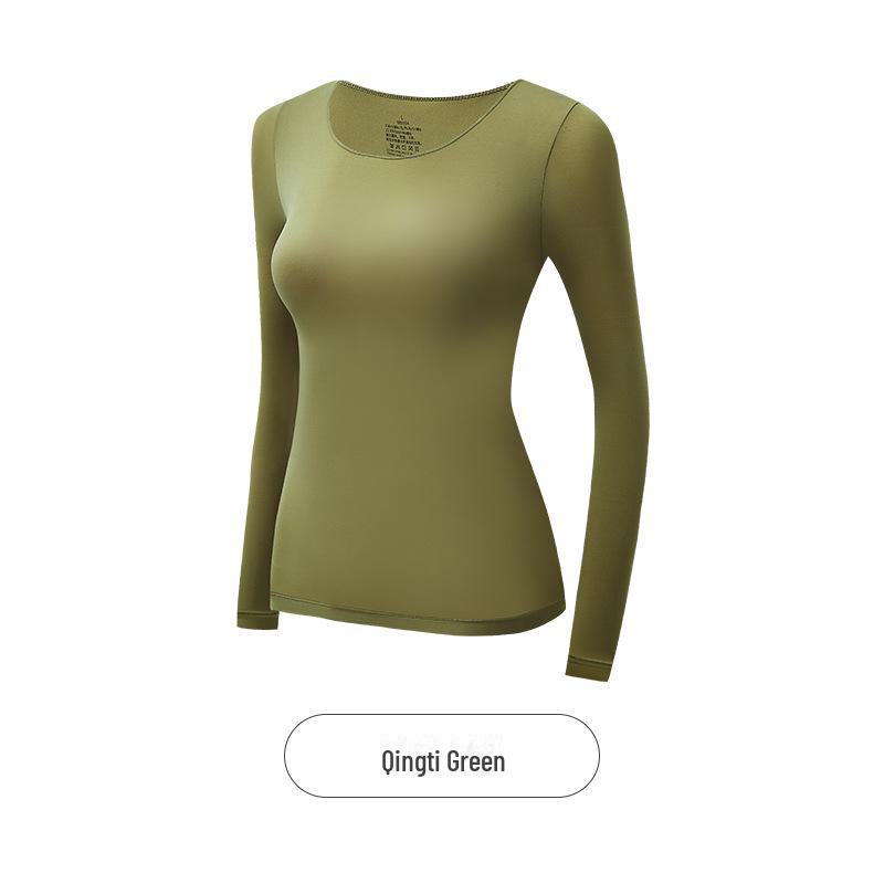 Women's Seamless Long Sleeve Thermal Set with Hyaluronic Acid for Autumn
