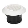 Round Air Vent ABS Louver Grille Cover Soffit for Bathroom Office Kitchen Ventilation 4in