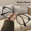 New Fashionable Cat Eye Women'S Myopia Glasses Retro Neutral High Quality Luxury Versatile Anti Blue Light Glasses
