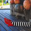 Party Decorations, 1 Pair Witch Legs Prop Halloween Decorations, Halloween Decoration With Red Shoes, Fake Legs For Haunted House, Indoor & Outdoor