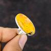 Bumble Bee Jasper Gemstone Ring Handmade Jewelry 925 Sterling Silver Ring Adjustable Ring Natural Bumble Bee Jasper Jewelry Rings For Gift