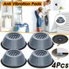 4 Pcs Support Pads For Washing Machines Anti-vibration Leg Stopper Feet Pads