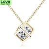 Sale Water Cubic Zircon Necklace Rubik 'S Cube Pendant Necklace For Ladies Party Birthday Present