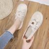 Summer Lace Hollow Mesh Flat Bottom Casual Single Shoes Fisherman Shoes Literature and Art