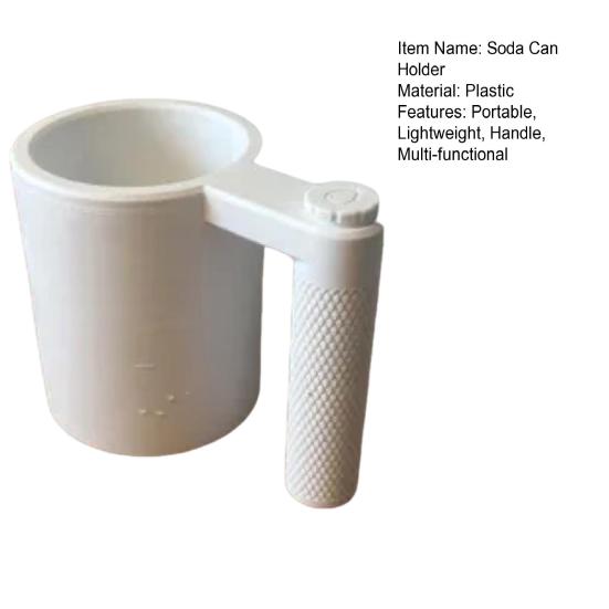 12oz Soda Can Holder with Handle Reusable Beverage Grip for Soda Beer Pop Insulated Beverage Cooler for Beach Pool Party
