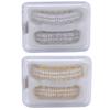 Gold‑Plated Brass Hip Hop False Teeth Set Halloween Festival Teeth Decoration Brace