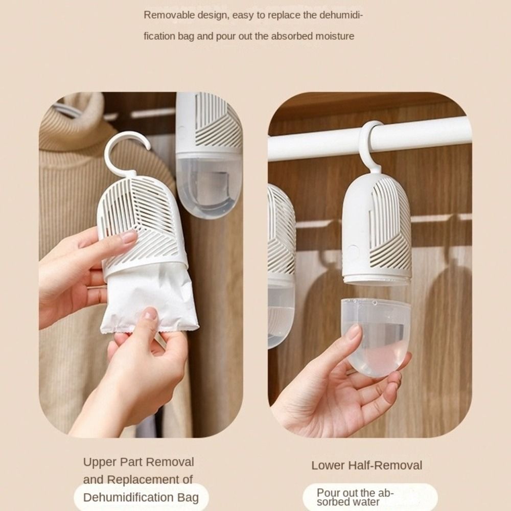 Anti-Mold Clothes Dehumidification Box Hanging Moisture Trap For Wardrobe Closet Cabinet