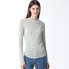  She S miSS  Two Tuck Round Neck Wool T ShirT