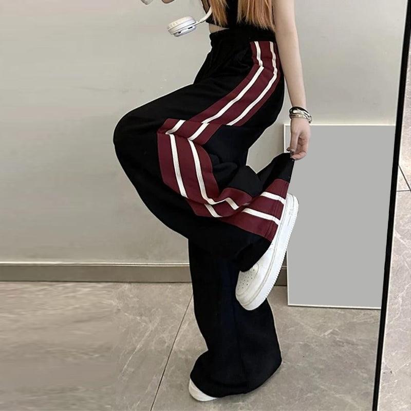 ZANZEA Women Casual Elastic Waist Loose Patchwork Long Pants