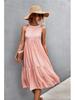 2022 Spring/Summer European and American Women's Loose Casual Halter Neck Dress.