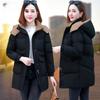 Mid-length Down Cotton-padded Jacket Women's Thickened Warm Jacket Cotton-padded Jacket In Winter