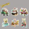 6Pcs Santa Acrylic Cartoon Pendant Snowman Christmas Tree Hanging Ornament  Home