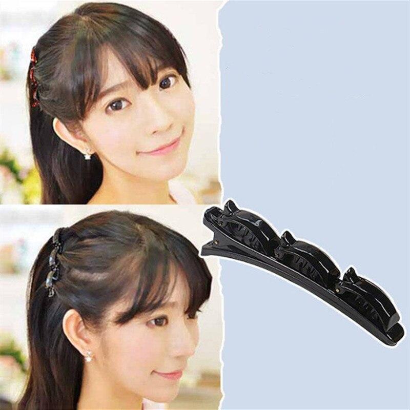 Double Layer Hair Braiding Hairpin Broken Hair Clip Women Girl Bangs Hairpin Korean Fixed Hair Clip Lazy Hair Style Accessories