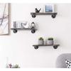 Specialized Laminate Iron Water Pipe Support Bracket Bracket Vintage Bracket Single Tier Pipe Wall Shelf