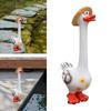 Украшение в виде утки, скульптура животного, миниатюрные ландшафтные поделки, забавная фигурка гуся, украшение для сада
