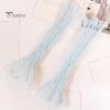 Women's Long Ultra-thin Mesh Arm Sleeves Sun UV Protection Cooling Fingerless Gloves Lace Tulle Sunscreen Arm Leg Sleeves for Cycling Driving Hiking