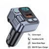 Bluetooth 5.1 Car FM Transmitter 30W PD USB Fast Charger Adapter Car MP3 Stereo Music Player Handsfree 3.5mm Aux Wireless Car Kit